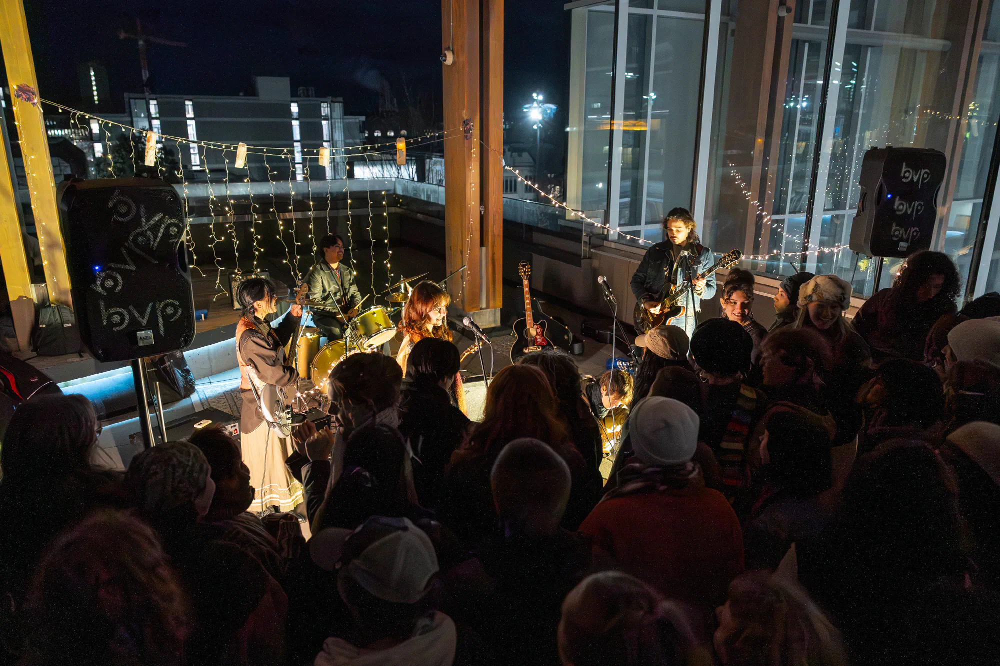 crowd at Lights on the Roof concert
